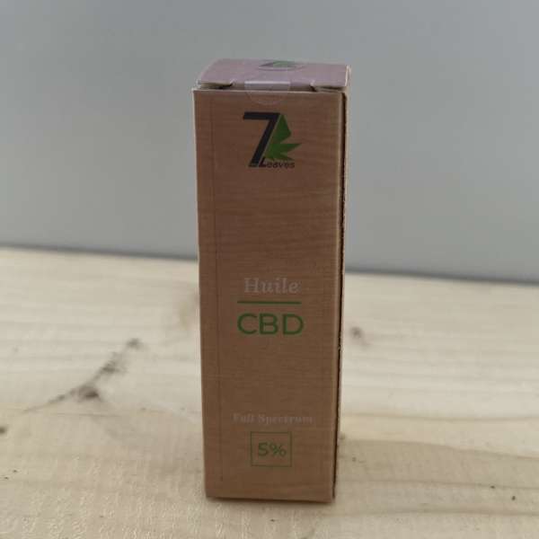 Huile 5% CBD - flacon 7Leaves 10ml