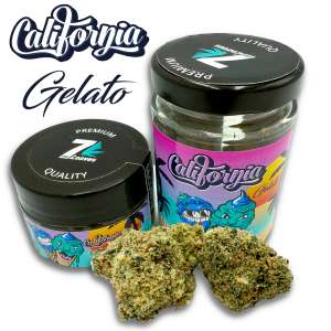 7leaves, vente en ligne de Fleurs CBD California Gelato Indoor 7Leaves 2g et 5g