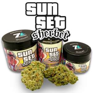 7leaves, vente en ligne de Fleurs CBD Sun Set Sherbet Indoor 7Leaves 2g-5g-10g