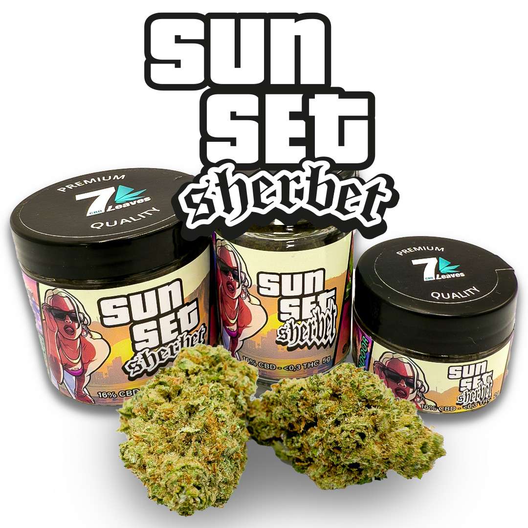 Fleurs CBD Sun Set Sherbet Indoor 7Leaves 2g-5g-10g