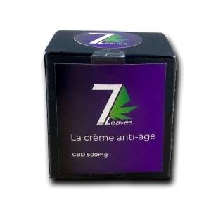 7leaves, vente en ligne de Crème anti-âge CBD - pot 7Leaves 50ml