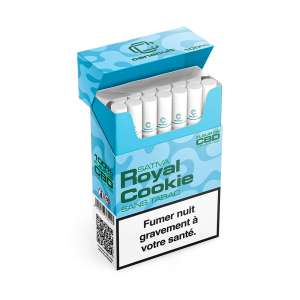 7leaves, vente en ligne de Paquet de 20 cigarettes CBD Royal Cookie