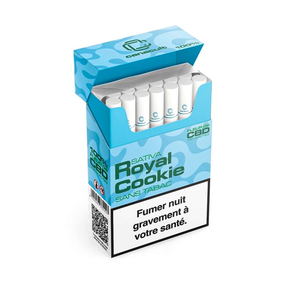 Paquet de 20 cigarettes CBD Royal Cookie