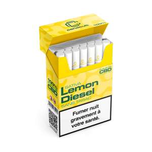 7leaves, vente en ligne de Paquet de 20 cigarettes CBD Lemon Diesel