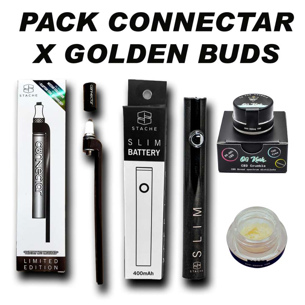 Pack ConNectar Paille Stache X Golden BUDS