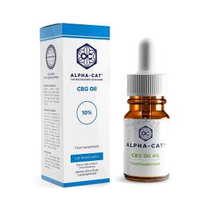 7leaves, vente en ligne de Huile 10% CBG - flacon Alpha Cat 10ml