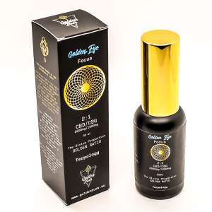 7leaves, vente en ligne de Huile EYE (Focus) 2000mg CBD / 1000mg CBG - Spray Golden Buds 30ml