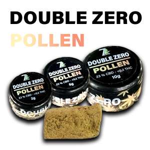 7leaves, vente en ligne de Pollen Double Zero CBD 7Leaves 2g-5g-10g