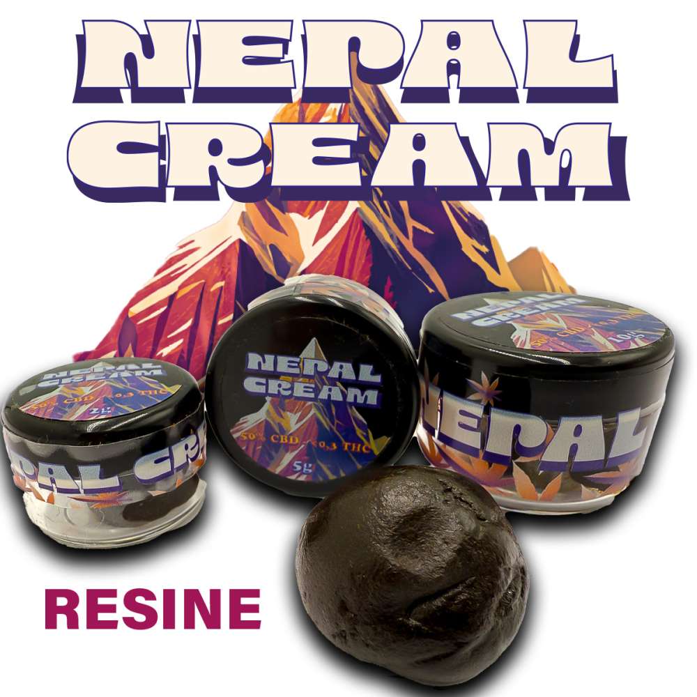 Résine Nepal Cream CBD 7Leaves 2g-5g-10g