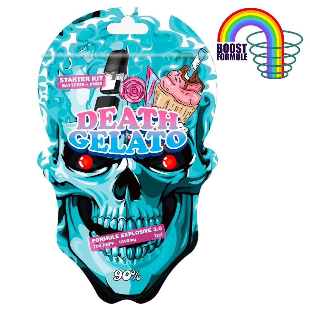 Starter Kit Death Gelato Batterie + Pod 90% MCP-N, MCP-S + Muscimole 40mg